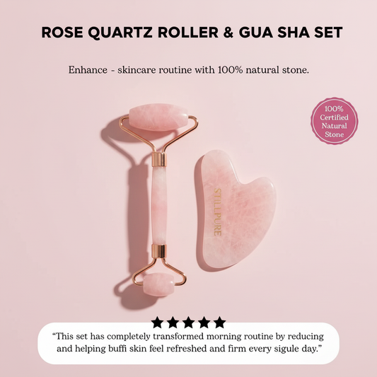 Rose Quartz Roller & Gua Sha Set