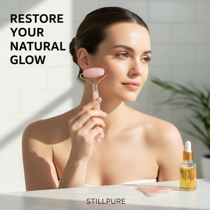 Rose Quartz Roller & Gua Sha Set